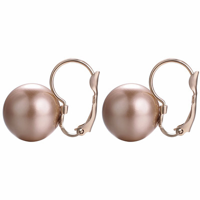 

Yoursfs New Fashion Round Earrings Imitation pearl earring With Czech Crystal Women Earrings Wholesale Jewelry good for mothers d