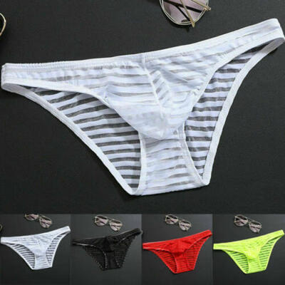 

Mens Underpants Ice Silk Seamless Boxer Briefs Underwear Breathable Bulge Panty
