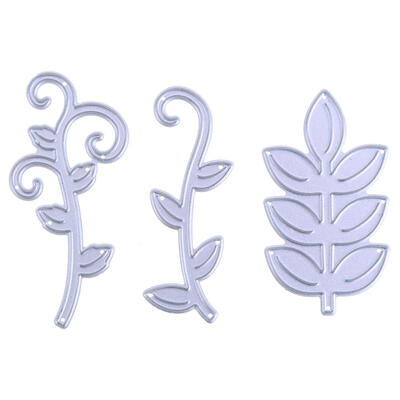 

3pcs Flower Leaves Vine Plant Metal Cutting Die Stencils Scrapbook Template
