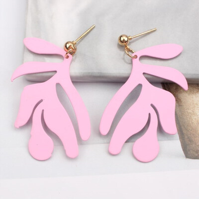 

Bohemia Big Leaves Pendant Earrings for Women New Design Fashion Metal Leaf Earrings Wedding Jewelry Exaggerated Christmas Gift