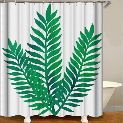 

Shower Curtain Flowers Trees Print Blackout Curtains Waterproof Mildew-proof Bathroom Curtain 71"x71"