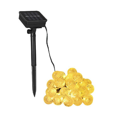 

Solar String Lights 197ft 30 LED Rope Light Bubble Ball Shape 8 Modes Multicolor for Party Garden Home Festival Decoration