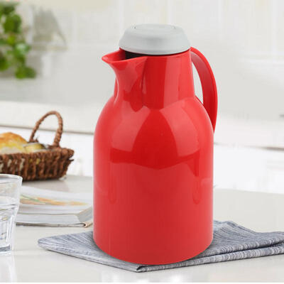

Greensen Red Stainless Steel Vacuum Insulation Pot Home European Dust-Proof Thermos Bottle 2L