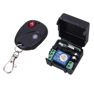 

Wireless Remote Control Switch DC12V 10A 433MHz Transmitter with Receiver