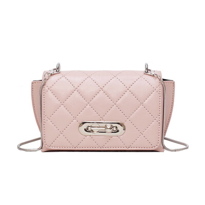 

Net red bag female 2019 new fashion small fragrance rhombic chain bucket bag large capacity single shoulder Messenger bag