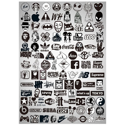 

Rock&Roll Music Sticker Decals Packs for Water Bottle Laptop Cellphone Skateboard Bicycle Motorcycle Car Bumper Luggage Travel