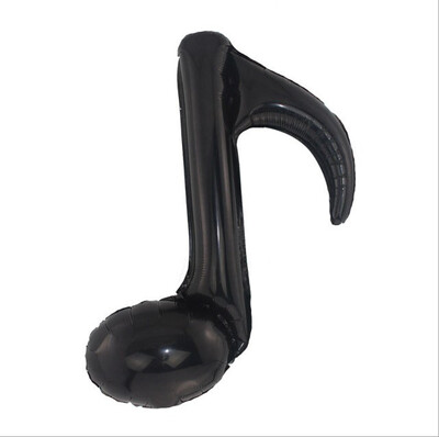 

FUNNYBUNNY Music notes Aluminum Foil Balloons for New Year Party Event Ceremony Anniversary Birthday Decoration