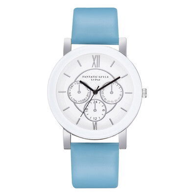 

High Quality Watches Women Simple Scale Dial Ladies Quartz Wristwatch Featured Clock Leather Strap Business Zegarki Damskie