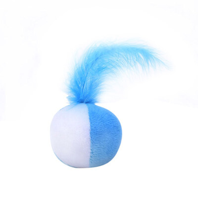 

Pet Interactive Shuttlecock Toy Teasing Cat Plush Bell Ball With Feather And Catnip Cats Toys Cat Banana