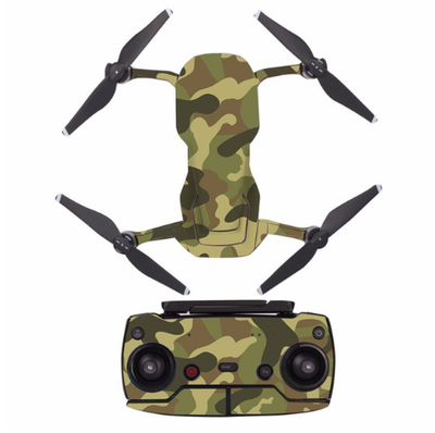 

Brown Camouflage waterproof PVC Decal Skin Sticker For DJI MAVIC Air Drone body protection film remote Controllers cover
