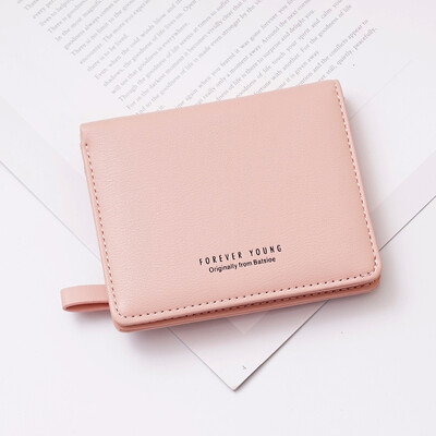 

Tailored Women Short Wallet Fresh Student Bag Simple Multi-card Seat Buckle Coin Purse