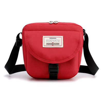 

Canvas bag woman slanted Internet celebrity bag single shoulder bag nylon Oxford cloth bag 100 times mini sports bag
