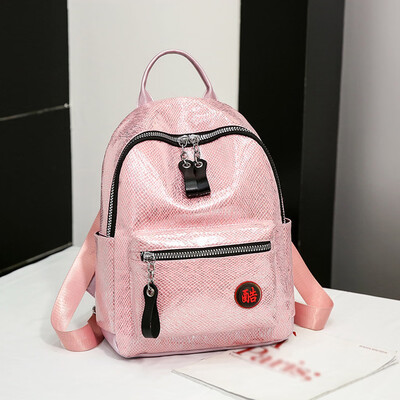 

Tailored Fashion Lady Large Capacity Burst Crack Waterproof Backpack Student Bag