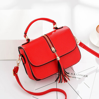 

New bag female 2019 new wave Korean version of the wild handbag ladies bag fashion simple shoulder Messenger bag