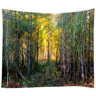 

Forest Tree Print Tapestry Travel Picnic Yoga Mat Carpet Home Art Decor