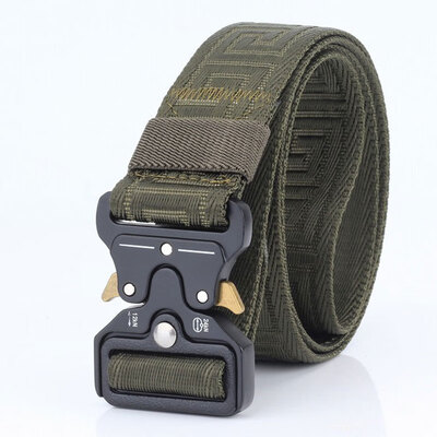

Fashion Canvas Belt Tactical Designer Men Belts for Jeans Casual Thick Nylon Army Belt Metal Buckle Waist Belt Accessories Gift