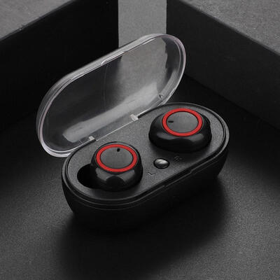 

DT-2 Bluetooth 50 Wireless Headset Binaural Stereo Water-resistant TWS Earphones with Mic Charging Case
