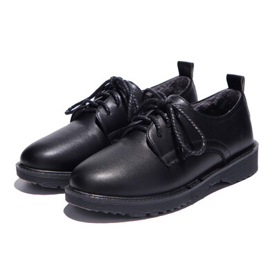 

1021-3 Europe&the United Kingdom British single shoes womens fashion simple&thick with th