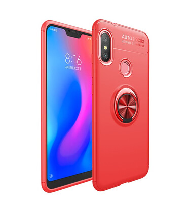 

Goowiiz Phone Case For Xiaomi Redmi 66A6 ProMi A2 Lite Luxury Metal Ring Magnetic Bracket TPU Shockproof Cooling