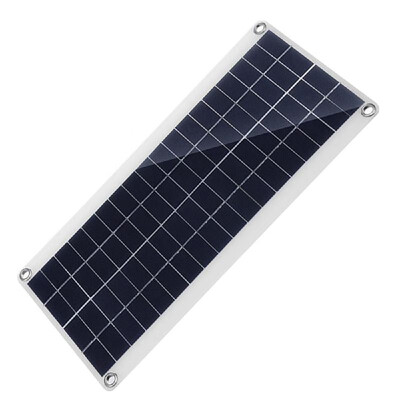 

Solar Panel with Dual USB Port High Efficiency Polycrystalline Silicon Solar Cell for DIY Camping Power Charger Compatible for iPh