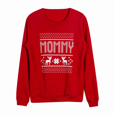 

Fashion Christmas Family Matching Women Kid Top Sweatshirt Hoodie Sweater Coat
