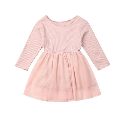 

Infant Baby Girl Dress Long Sleeve Outfit Tutu Dress Clothes 1-5 Years
