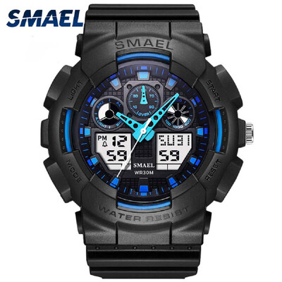 

Gobestart Fashion Casual Mens Analog Digital Pointer Dial Waterproof Sports Watch