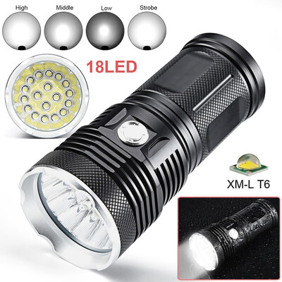 

Saidsome 45000LM 18 x XM- T6 LED 4 Modes Flashlight Torch 4 x 18650 Hunting Lamp flashlight lamp