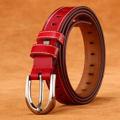 

New first layer leather belt mens pin buckle leather fashion business wide belt men