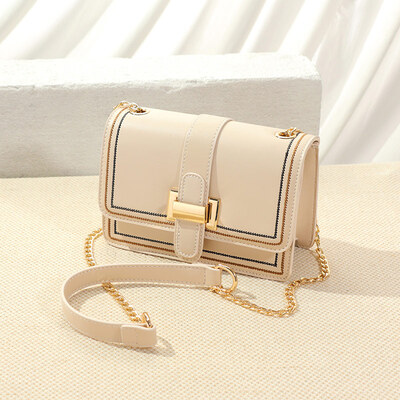

Summer one-shoulder ladys fashion simplicity of Korean version ins 100-band chain diagonal bag