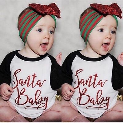 

0-4T Kids Baby Boys Girls Christmas Long Sleeve T-shirt Cotton Tee Tops Clothes