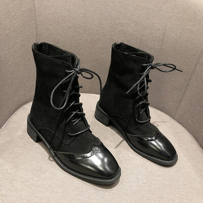 

Shoe Girls Spring&Autumn Single Boots Autumn Martin Boots Girls British Wind Ins Slim Boots