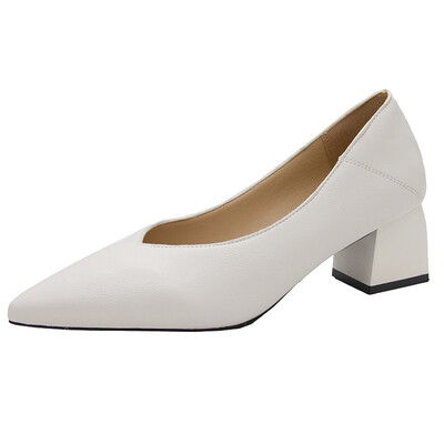 

Coarse-heeled High-heeled Girls Summer Hundred Sets of Professional Fairy Fashion Ins Shallow-mouthed French GirlsSingle Shoes
