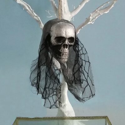 

New Hot Scary Halloween Skull Head Pendant Bar Party KTV Background Decoration Props Best Gifts for Kids Children