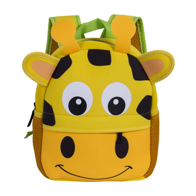 

2018 New Style Casual Cute Kid Toddler School Bags Colorful Kindergarten Schoolbag 3D Cartoon Animal Bag