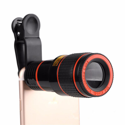 

12x Zoom Optical Telescope Portable Mobile Phone Telephoto Camera Lens&Clip for iPhone Samsung Huawei Xiaomi