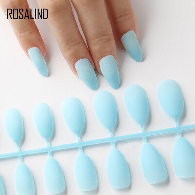 

ROSALIND Matte False Nail Short Soft Fake Nails For Full Nail Tips Extension