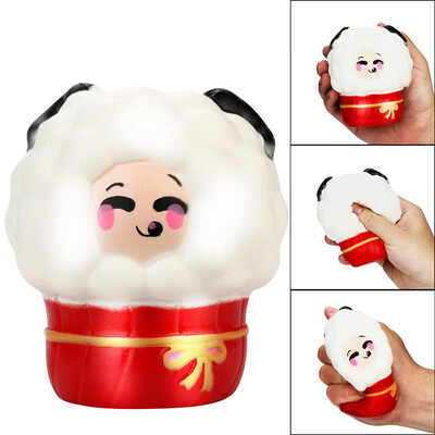 

Siaonvr 17cm Adorable Cup Sheep Squishy Slow Rising Squeeze Stress Reliever Charm Toy