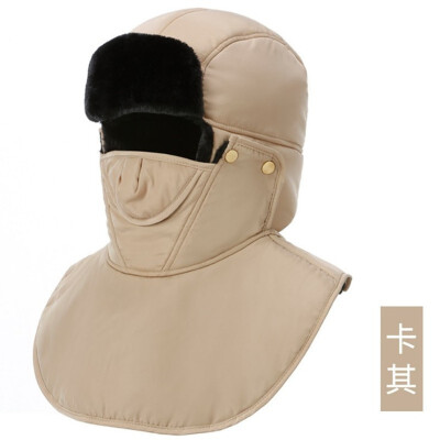 

Winter cycling cotton cap man outdoor winter thickening warm electric car windproof winter hat