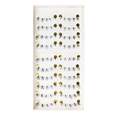 

10 Pairs Long Cross False Makeup Natural Fake Thick Black Eye Lashes