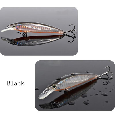 

Trulinoya DW11 95mm 9g 1m Mini Crank Fishing Lure Hard Bait with Hooks Black