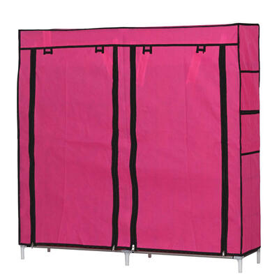 

Fashionable Room-saving 12 Lattices Dual Rows Non-woven Fabric Shoe Rack