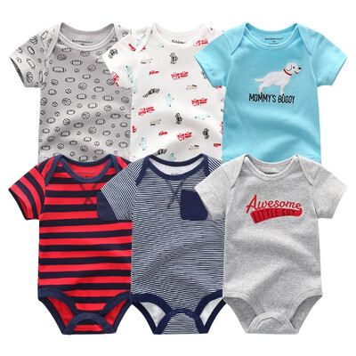 6PCS Newest Baby Clothing Set Baby Girls Clothes Roupas de bebe Unicon Newborn Babywear Baby Boys Clothes Bodysuits Rompers