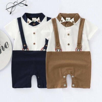 

Newborn Infant Baby Boy Gentleman Romper Jumpsuit Playsuit Bodysuit Outfits