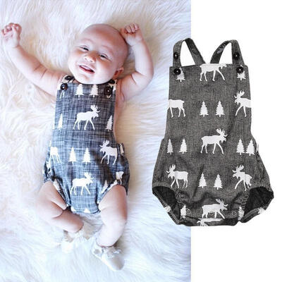 

Summer Newborn Baby Boys Bodysuit Romper Jumpsuit Outfits Sleeveless Clothes