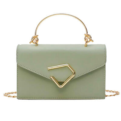 

Solid Color Flap Clutch Women PU Leather Shoulder Crossbody Chain Bags