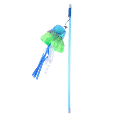 

Clear Handle Octopus Feather Cat Stick Cat Cleaning Teeth Kitten Tease Rod