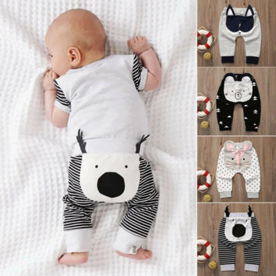 

Infant Baby Harem Pants Boys Girls Cartoon Bottoms Long Pants Leggings Trousers