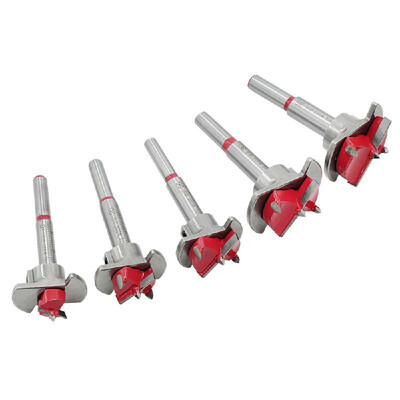 

15-35mm Positioning Woodworking Hole Opener Set Hard Alloy Flat Wing Drill Adjustable Hinge Reamer Drilling Hole Tool