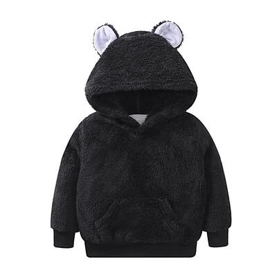 

Winter Hoodies Cute Bear Fleece Coat Children Pullover Tops Sweatshirts